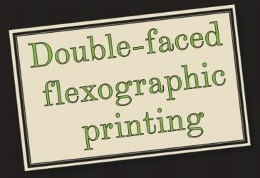 Double-faced flexographic printing